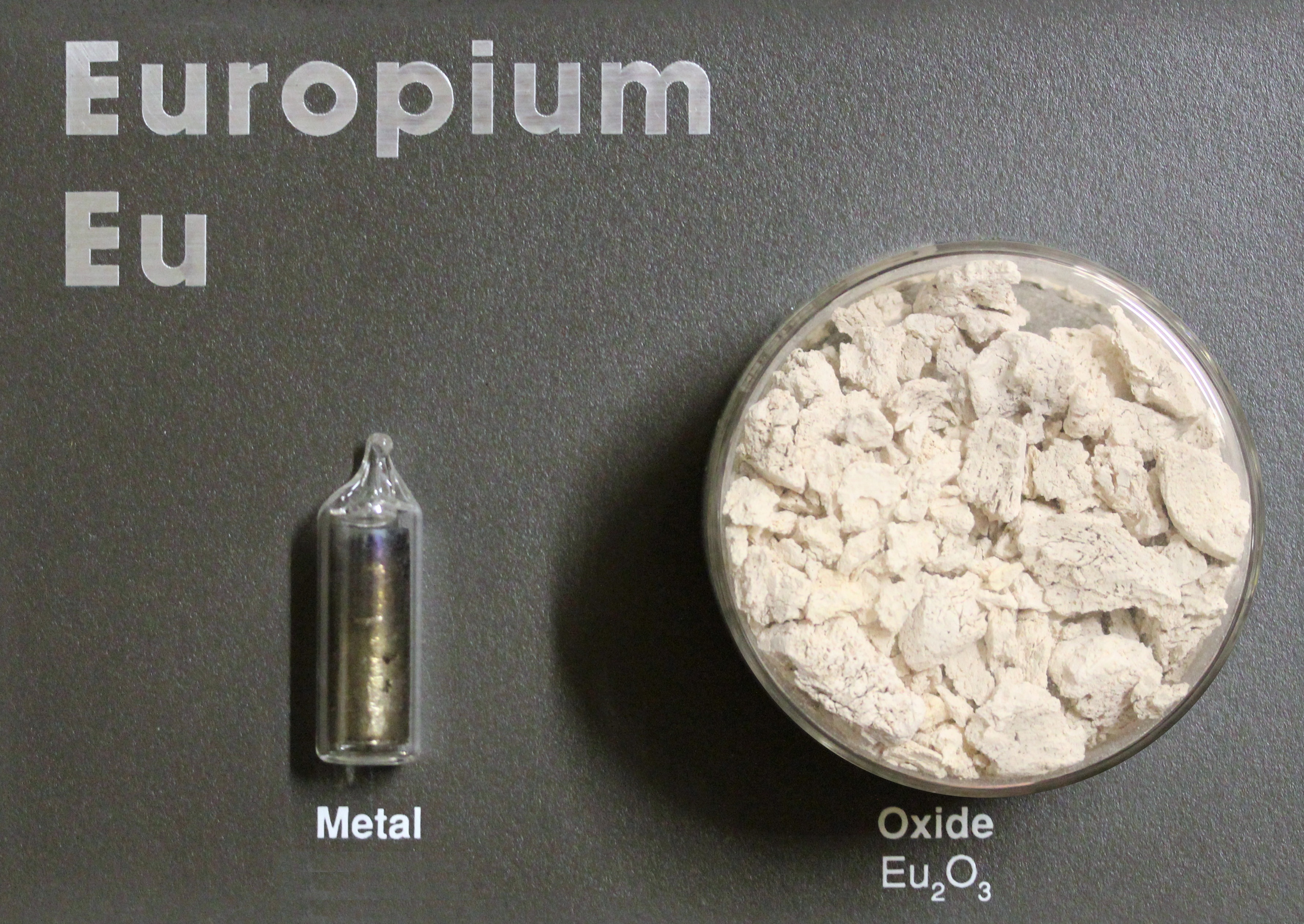 Europium metal and oxide